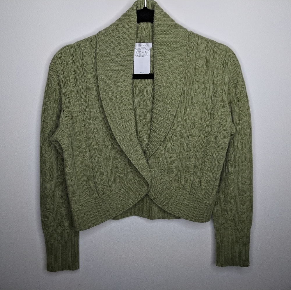 MaxMara Italy Sweater Cashmere Wool Capelet sz M